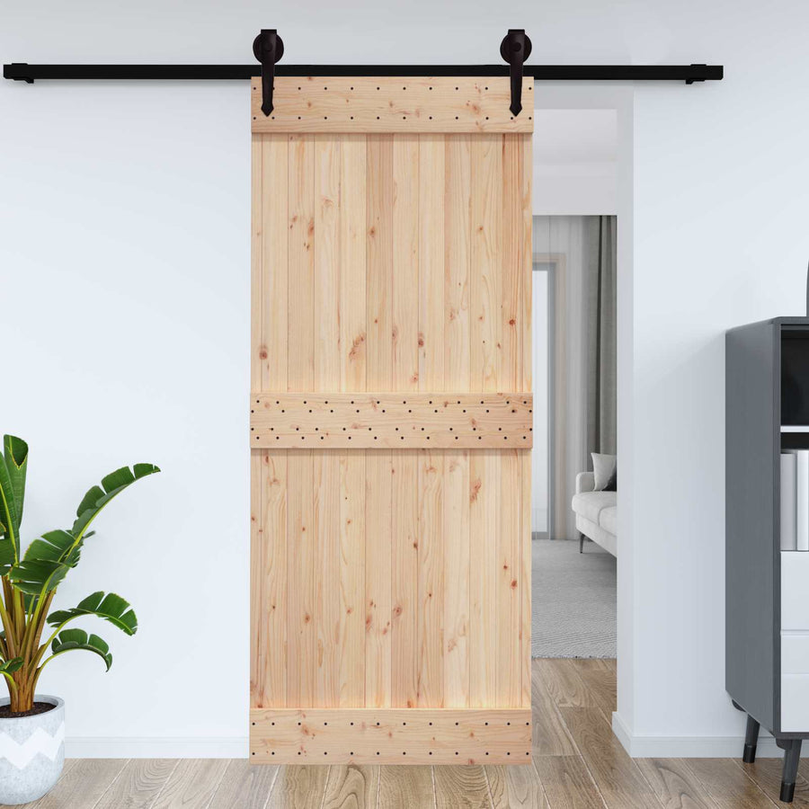 Deur NARVIK Naturel 95 x 210 cm Massief Grenenhout