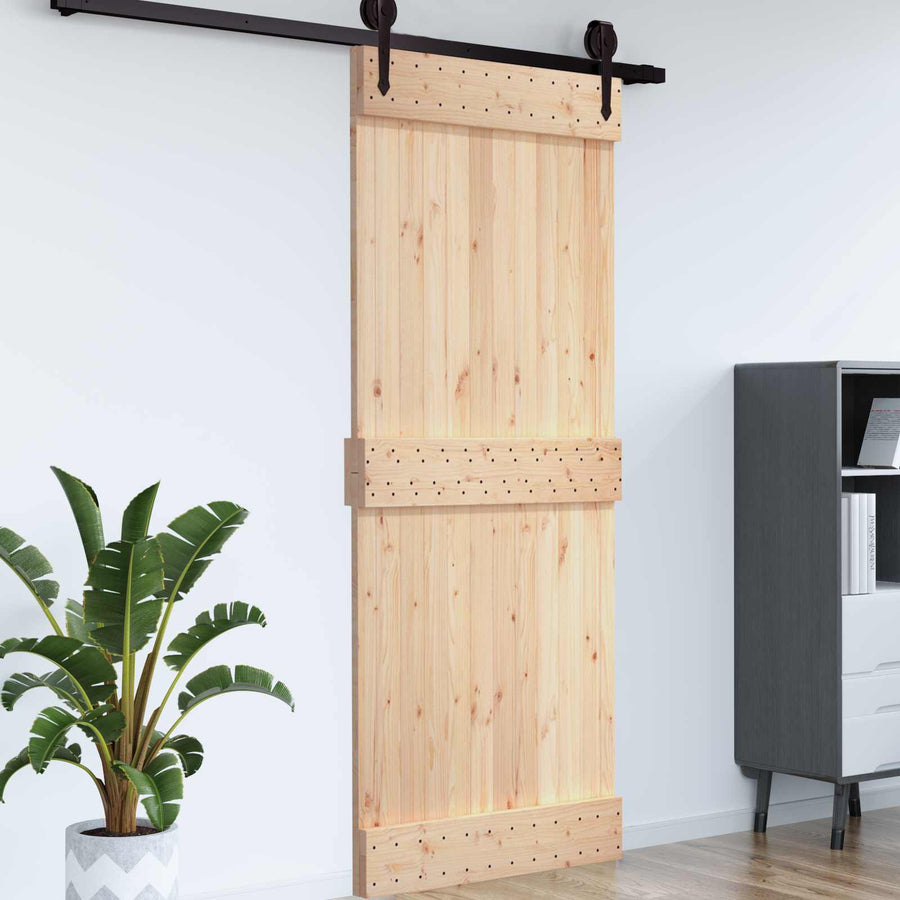 Deur NARVIK Naturel 100 x 210 cm Massief Grenenhout