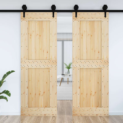 Deur NARVIK Naturel 80 x 210 cm Massief Grenenhout