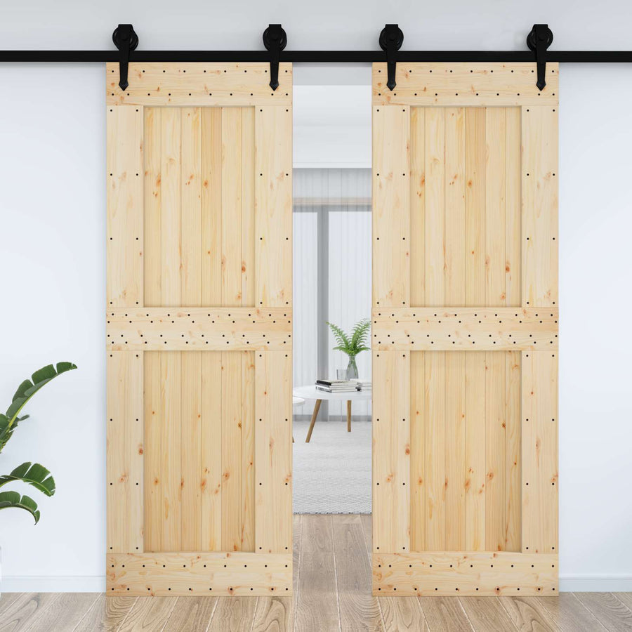 Deur NARVIK Naturel 80 x 210 cm Massief Grenenhout