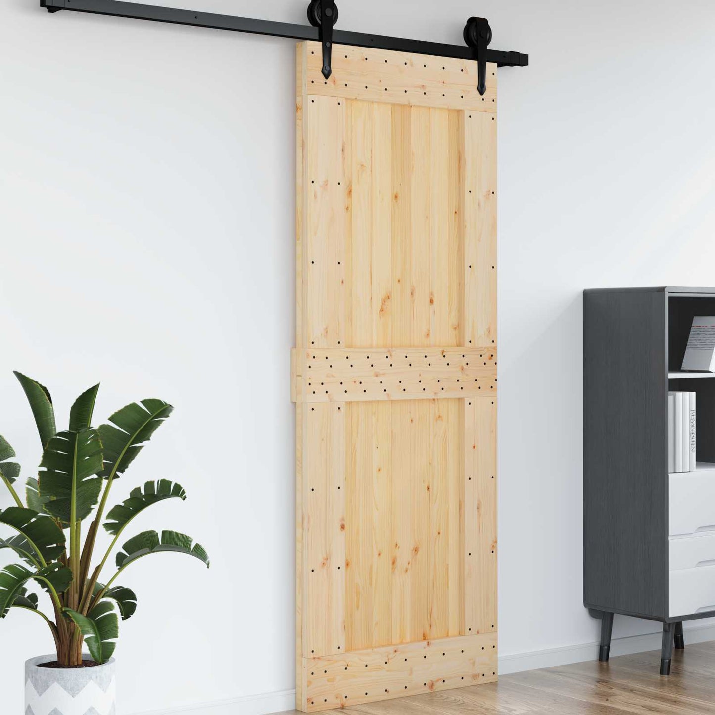 Deur NARVIK Naturel 85 x 210 cm Massief Grenenhout