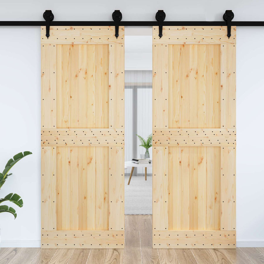 Deur NARVIK Naturel 85 x 210 cm Massief Grenenhout