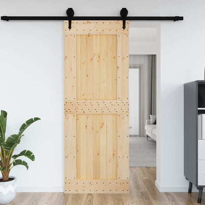 Deur NARVIK Naturel 85 x 210 cm Massief Grenenhout