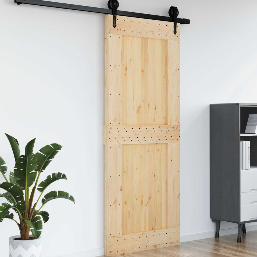 Deur NARVIK Naturel 90 x 210 cm Massief Grenenhout