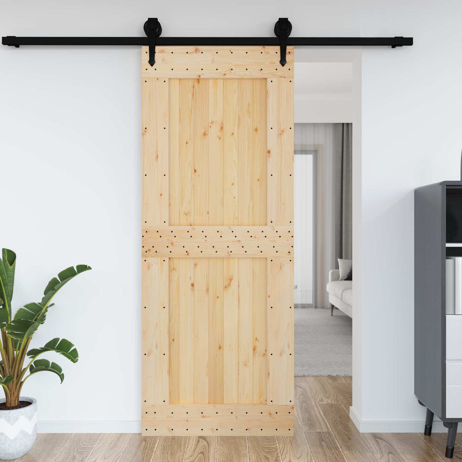 Deur NARVIK Naturel 90 x 210 cm Massief Grenenhout