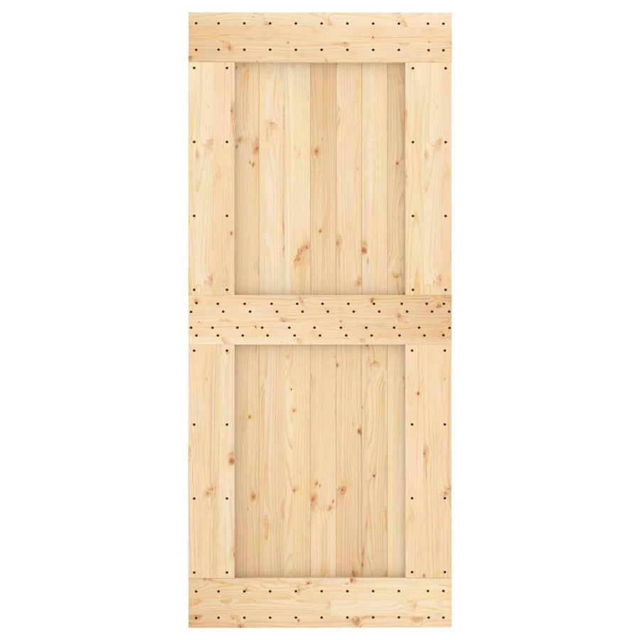 Deur NARVIK Naturel 90 x 210 cm Massief Grenenhout