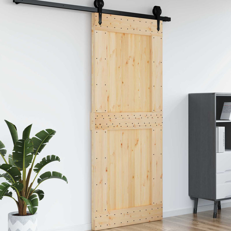 Deur NARVIK Naturel 95 x 210 cm Massief Grenenhout
