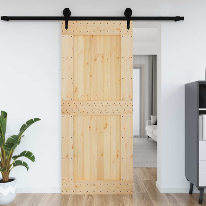 Deur NARVIK Naturel 95 x 210 cm Massief Grenenhout