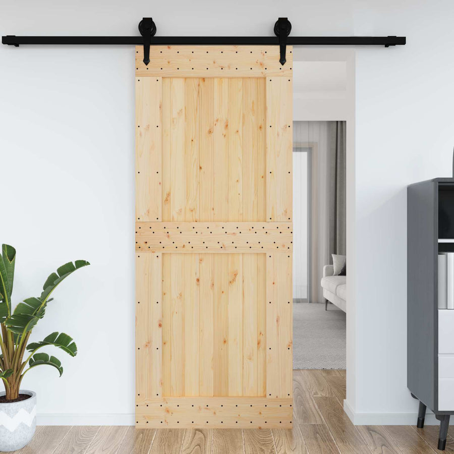 Deur NARVIK Naturel 95 x 210 cm Massief Grenenhout