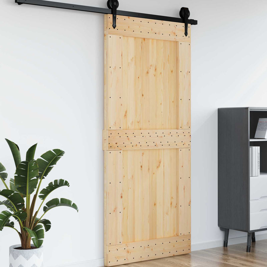 Deur NARVIK Naturel 100 x 210 cm Massief Grenenhout