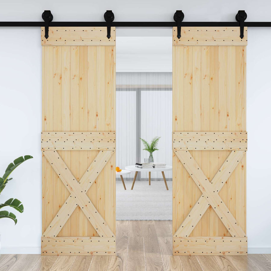 Deur NARVIK Naturel 70 x 210 cm Massief Grenenhout