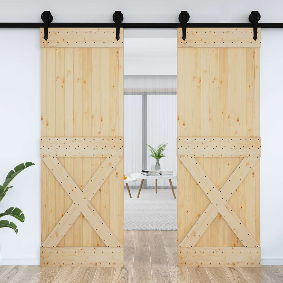 Deur NARVIK Naturel 80 x 210 cm Massief Grenenhout