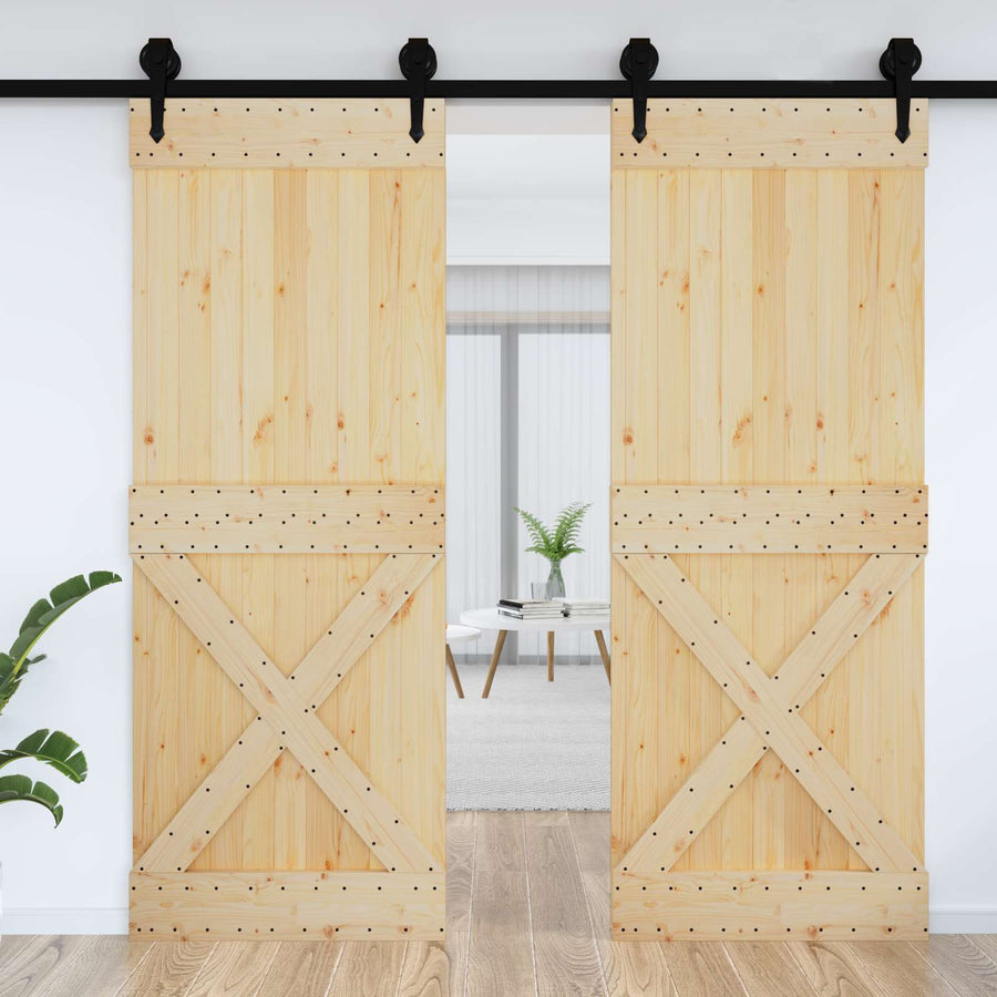 Deur NARVIK Naturel 85 x 210 cm Massief Grenenhout