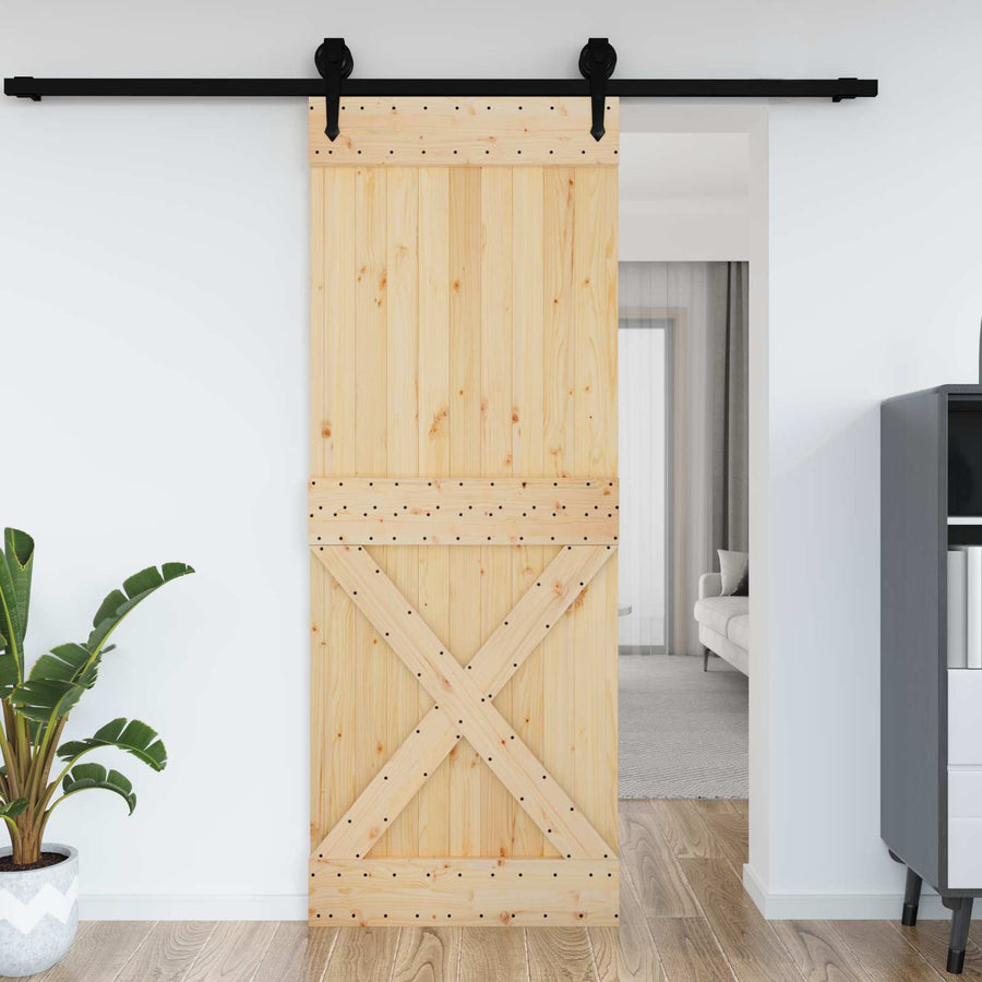 Deur NARVIK Naturel 85 x 210 cm Massief Grenenhout