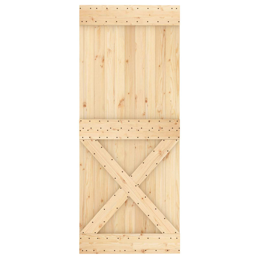 Deur NARVIK Naturel 85 x 210 cm Massief Grenenhout