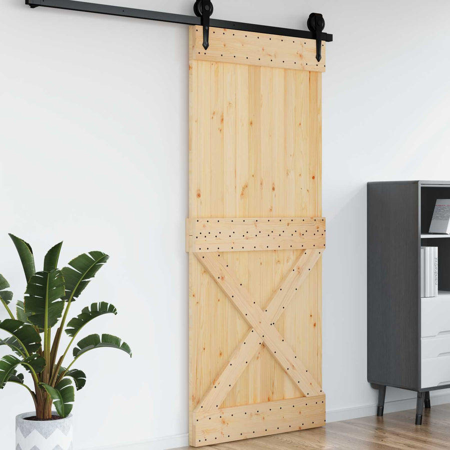 Deur NARVIK Naturel 95 x 210 cm Massief Grenenhout