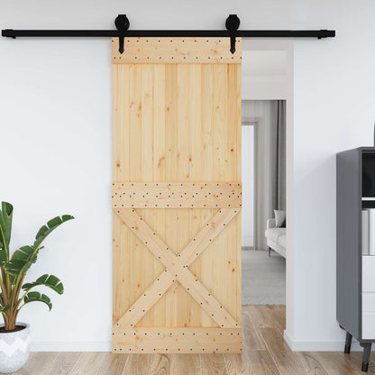 Deur NARVIK Naturel 95 x 210 cm Massief Grenenhout