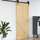 Deur 100x210 cm massief grenenhout Naturel