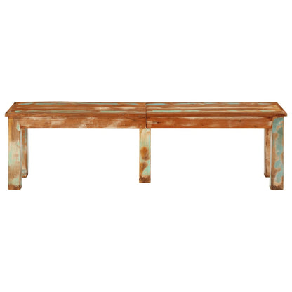 Bank 160x35x46 cm Massief gerecycled hout