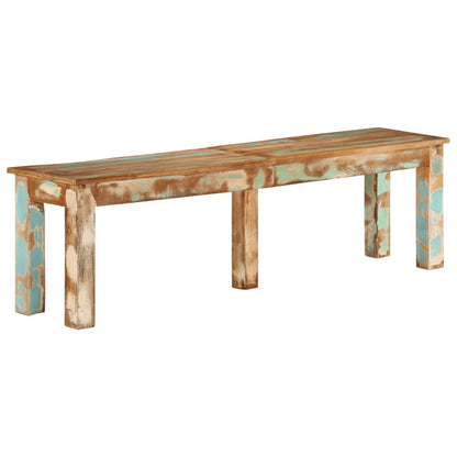 Bank 160x35x46 cm Massief gerecycled hout
