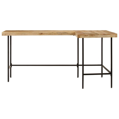 Bureau 165x110x77 cm massief mangohout en ijzer
