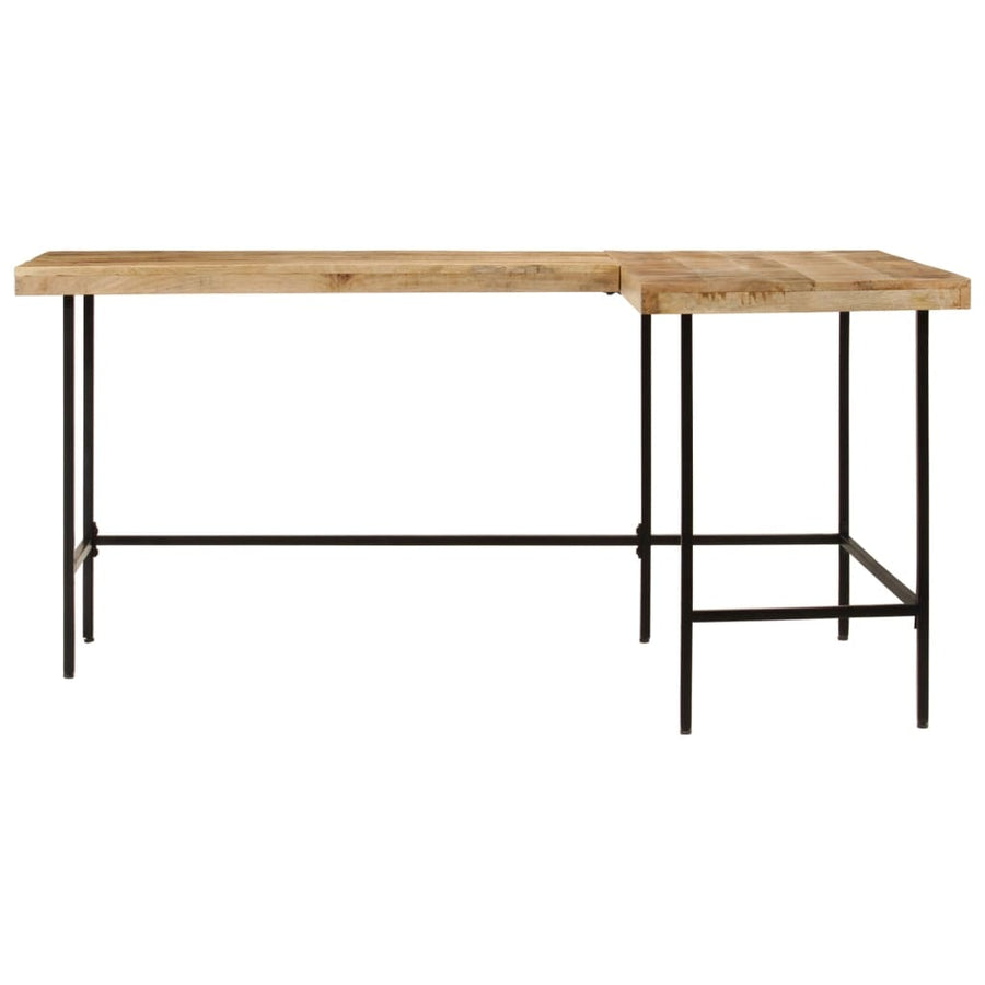 Bureau 165x110x77 cm massief mangohout en ijzer