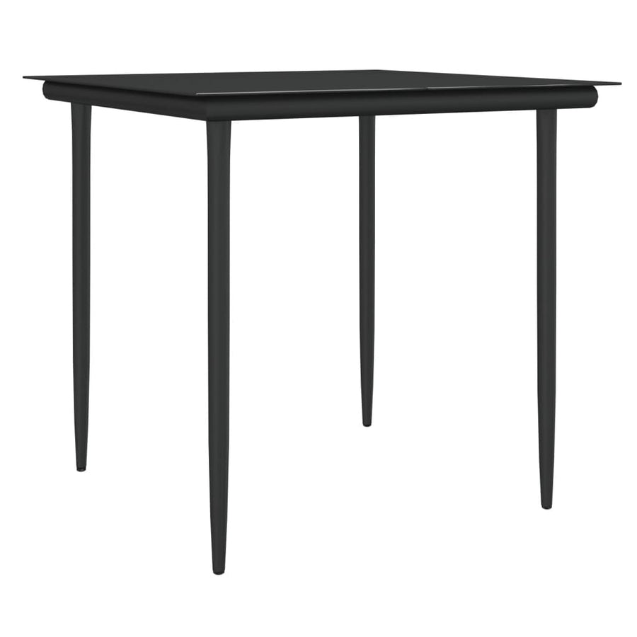 -Delige Tuinset Met Kussens Poly Rattan En Staal 3 80 cm tafellengte Bruin