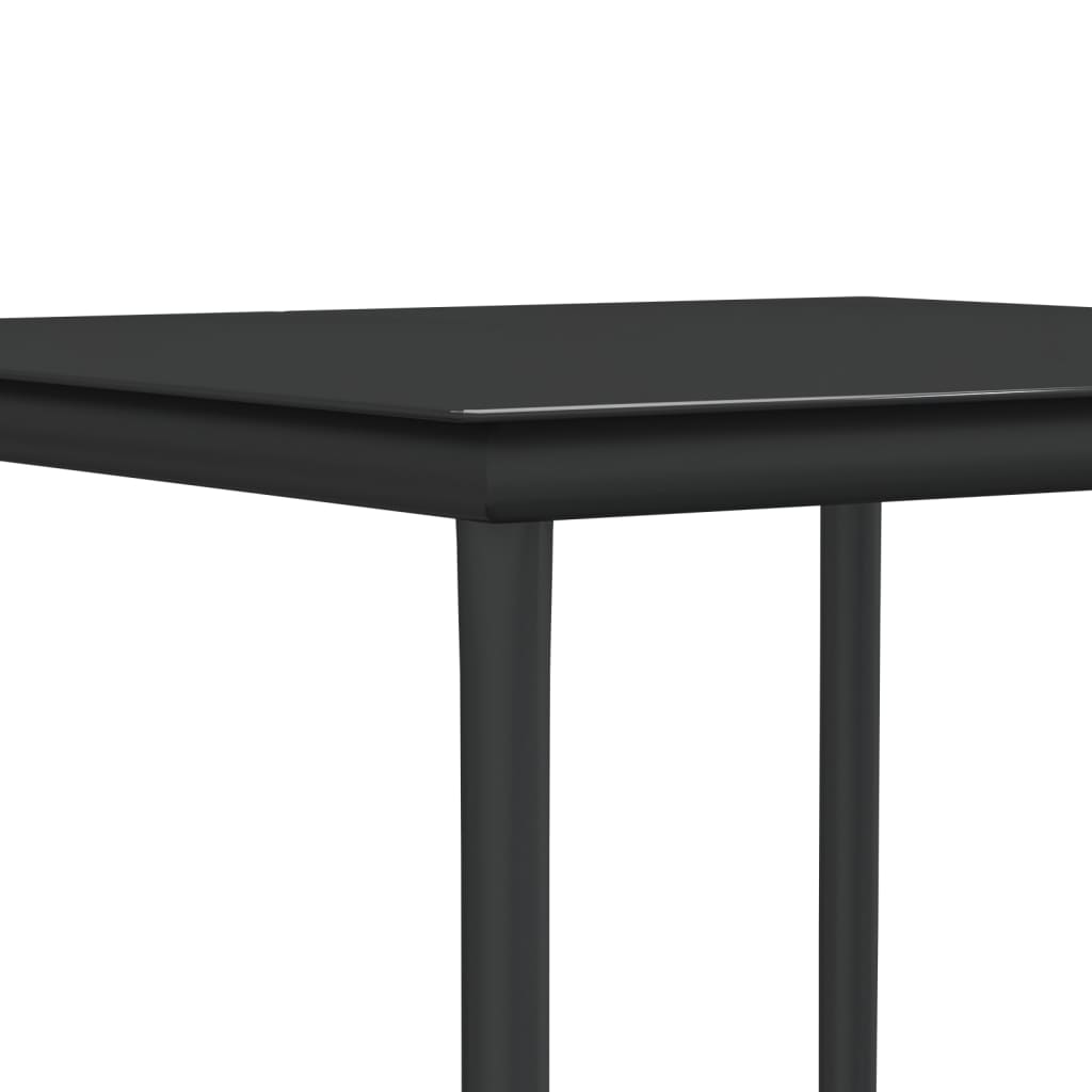 -Delige Tuinset Met Kussens Poly Rattan En Staal 5 80 cm tafellengte Bruin