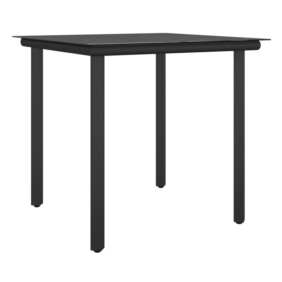 -Delige Tuinset Met Kussens Poly Rattan En Staal 3 80 cm tafellengte Bruin