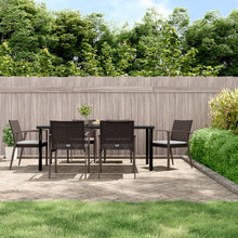 7-Delige Tuinset Met Kussens Poly Rattan En Staal 6 200 cm tafellengte Bruin