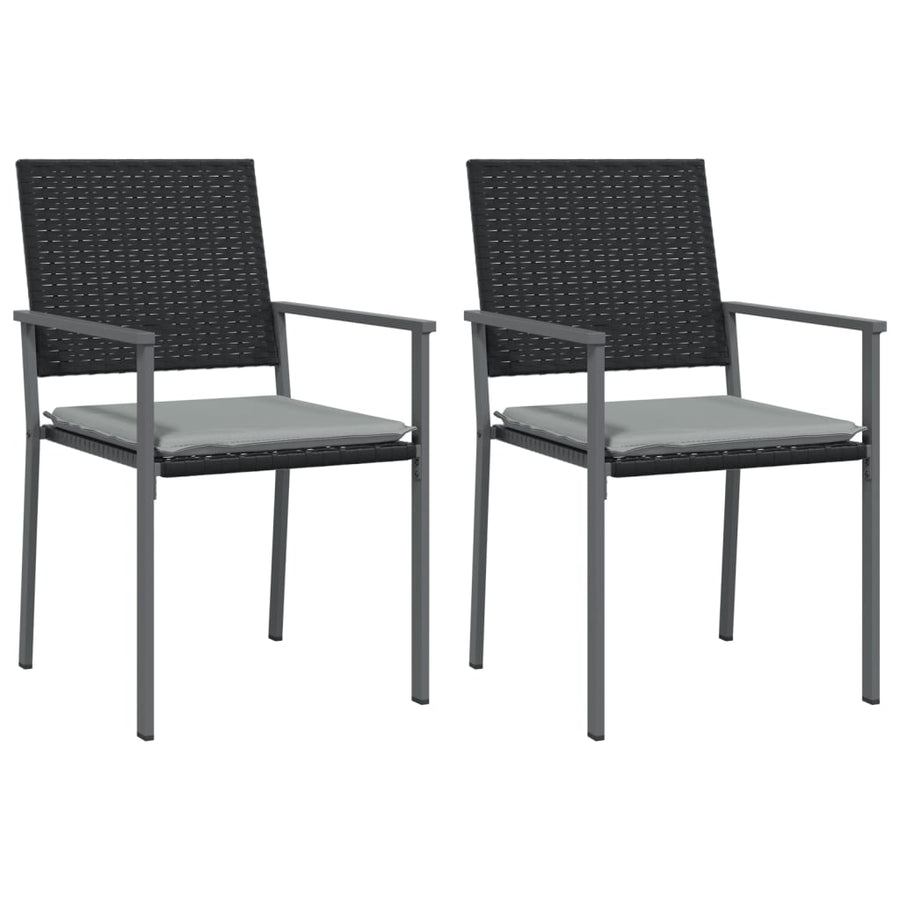 -Delige Tuinset Met Kussens Poly Rattan En Staal 3 80 cm tafellengte Ja
