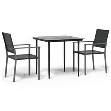 -Delige Tuinset Met Kussens Poly Rattan En Staal 3 80 cm tafellengte Nee