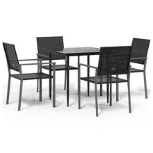-Delige Tuinset Poly Rattan En Staal 5 80 cm tafellengte Nee