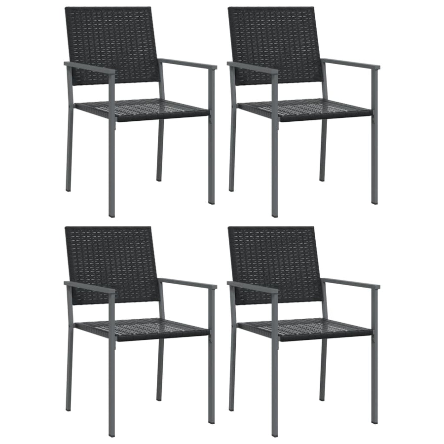 -Delige Tuinset Poly Rattan En Staal 5 80 cm tafellengte Nee
