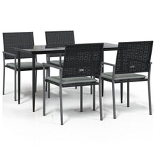 -Delige Tuinset Met Kussens Poly Rattan En Staal 5 140 cm tafellengte Ja