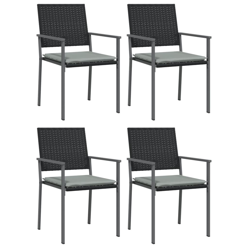 -Delige Tuinset Met Kussens Poly Rattan En Staal 5 140 cm tafellengte Ja