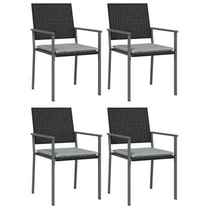 -Delige Tuinset Met Kussens Poly Rattan En Staal 5 140 cm tafellengte Ja