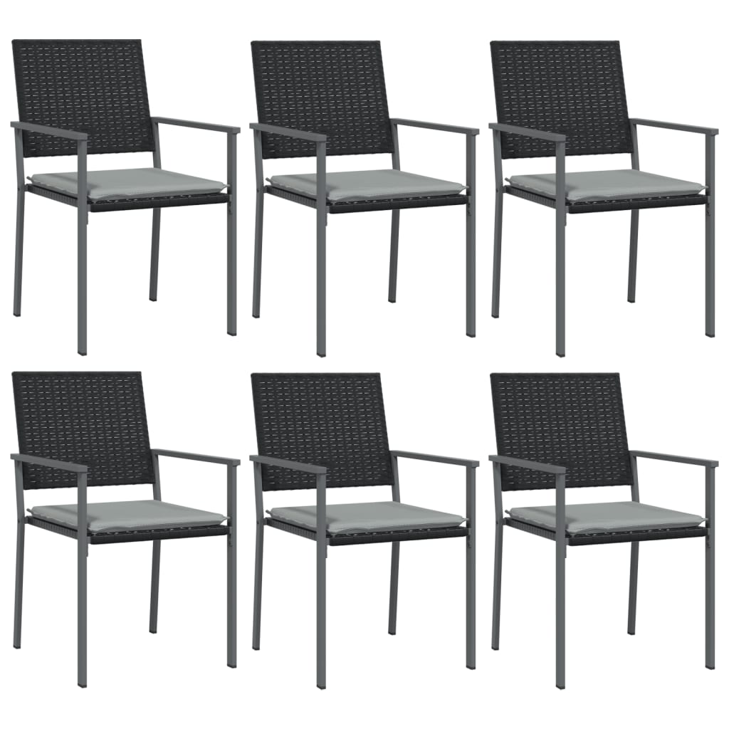 -Delige Tuinset Met Kussens Poly Rattan En Staal 7 140 cm tafellengte Ja