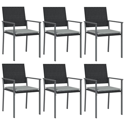 -Delige Tuinset Met Kussens Poly Rattan En Staal 7 140 cm tafellengte Ja