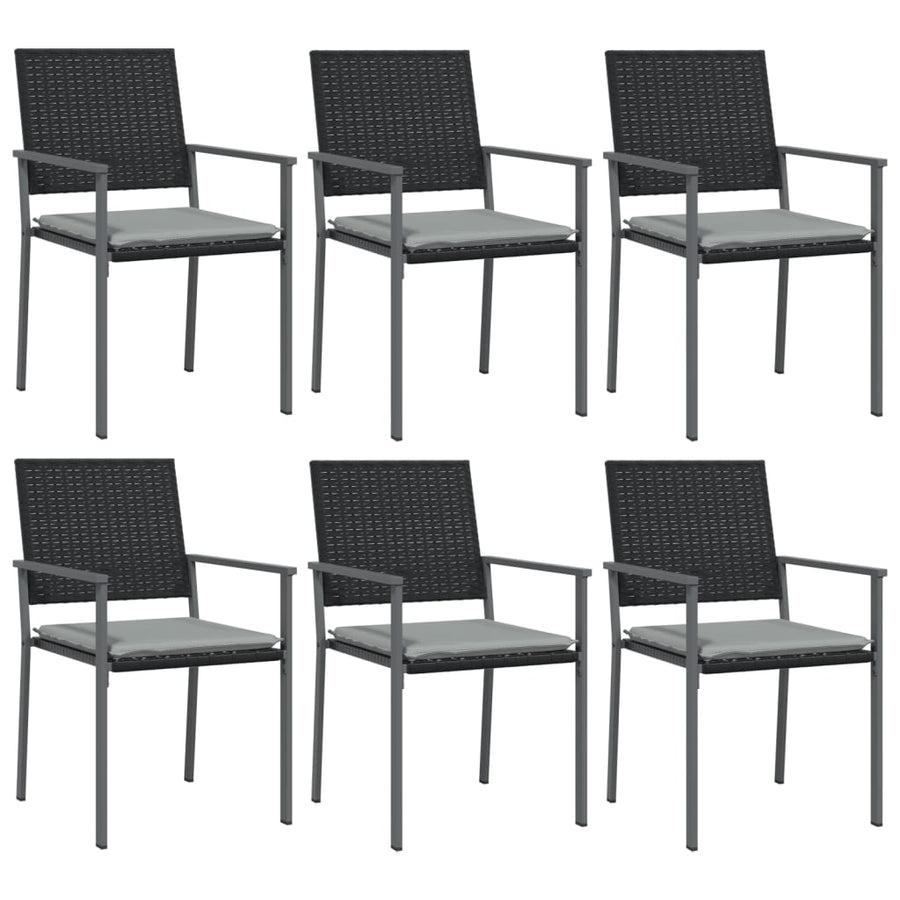 -Delige Tuinset Met Kussens Poly Rattan En Staal 7 140 cm tafellengte Ja