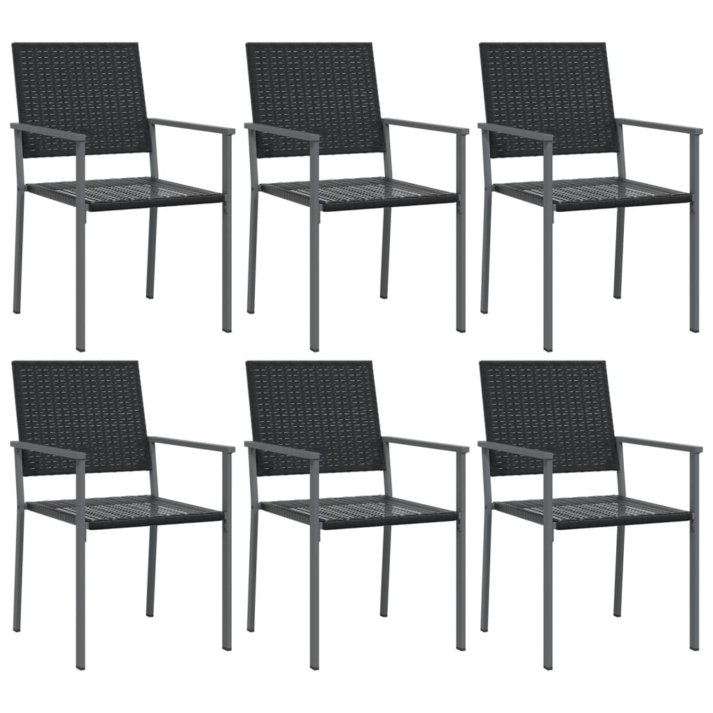 7-delige Tuinset poly rattan en staal