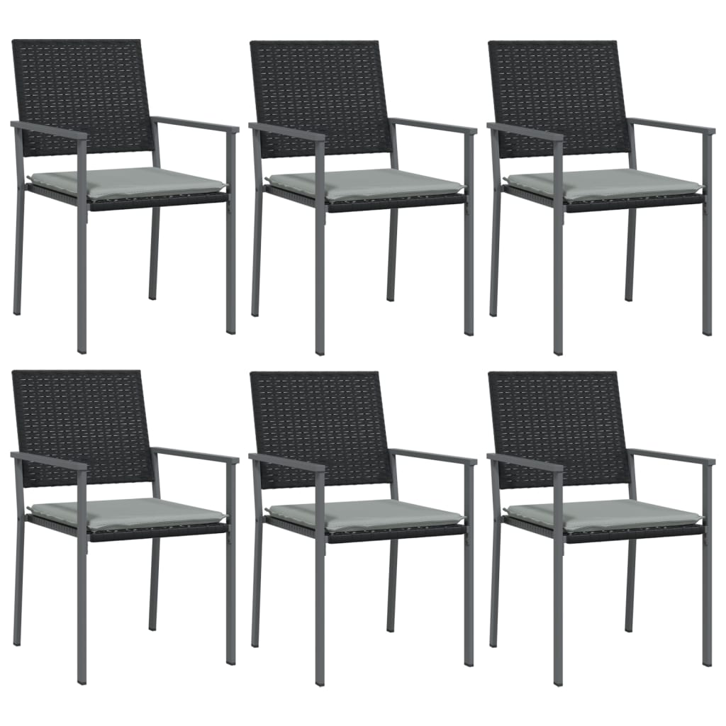 -Delige Tuinset Met Kussens Poly Rattan En Staal 7 160 cm tafellengte Ja