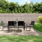Tuinset 7-delig poly rattan staal met kussens