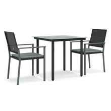 -Delige Tuinset Met Kussens Poly Rattan En Staal 3 80 cm tafellengte Ja