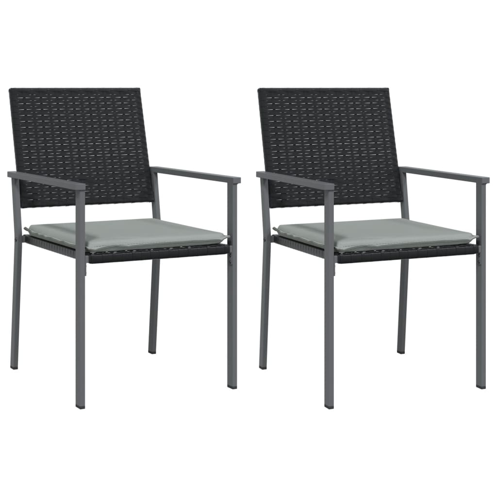 -Delige Tuinset Met Kussens Poly Rattan En Staal 3 80 cm tafellengte Ja