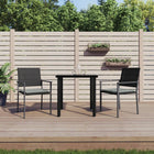 -Delige Tuinset Met Kussens Poly Rattan En Staal 3 80 cm tafellengte Ja