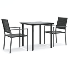 -Delige Tuinset Met Kussens Poly Rattan En Staal 3 80 cm tafellengte Nee
