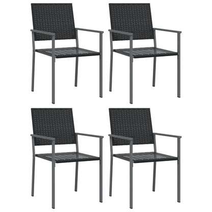 -Delige Tuinset Poly Rattan En Staal 5 80 cm tafellengte Nee