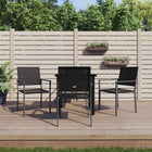 5-piece Poly Rattan and Steel Garden Dining Set