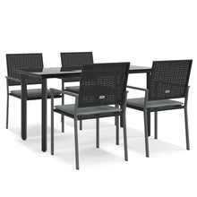 -Delige Tuinset Met Kussens Poly Rattan En Staal 5 140 cm tafellengte Ja